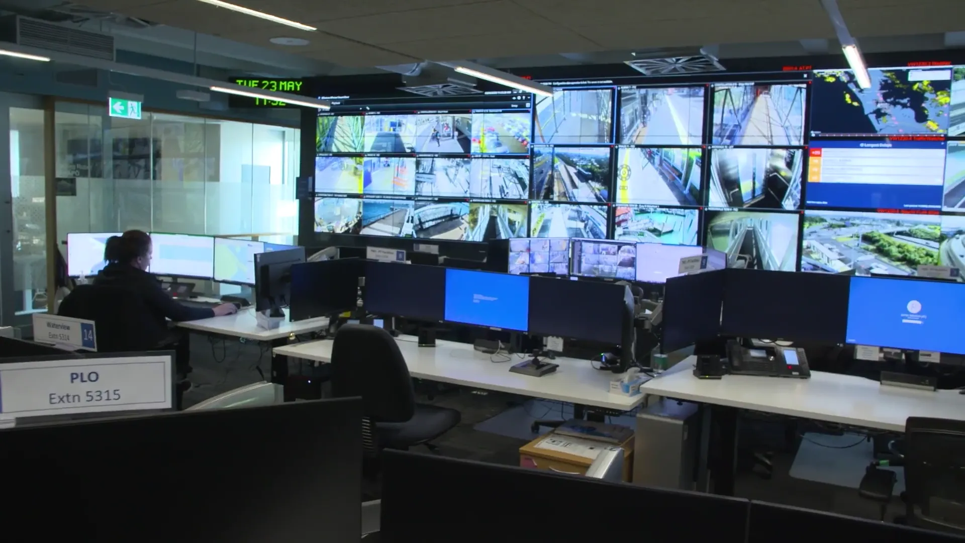 Command center video wall